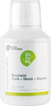 Zn + Cu + Mg Biochelato Zinco + Cobre + Magnésio Biochelato Zinco + Cobre + Magnésio 150ml INVEX REMEDIES